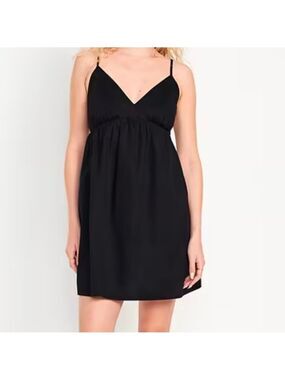 GAP Elegant Black Tied‎ Sleeveless Dress, Large Size.